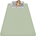 Silicone Cat Litter Mat for Litter Box 40”x28” Large Cat Mat, Green | Waterproof, Non-Slip, Leak-Proof Rug Mat with Lip, Easy to Clean, Extra Large Litter Catcher Mat for Floor