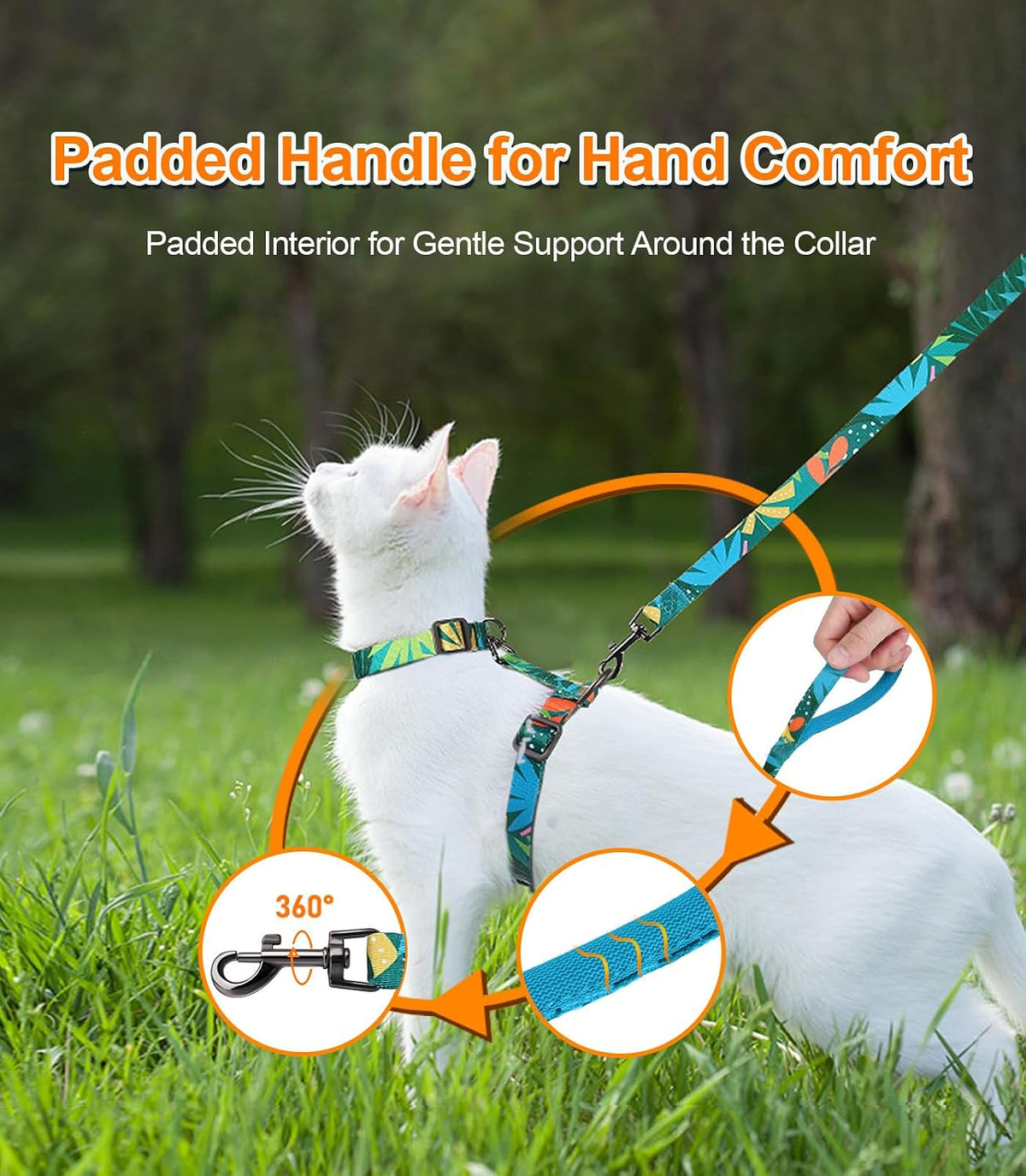 Halypet Cat Harness and Leash Set, Escape Proof