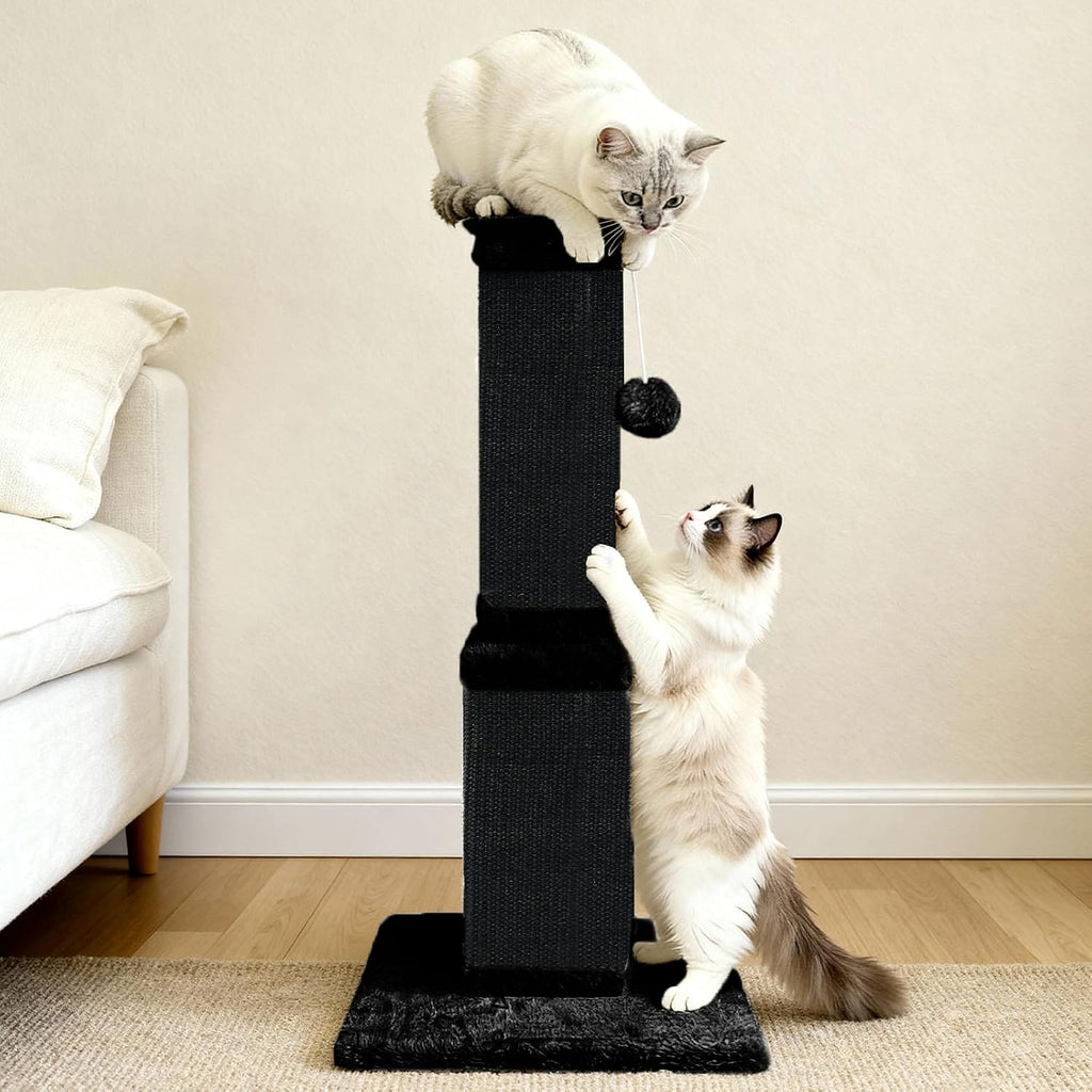 Cat Scratching Post for Indoor Cats, 32Inch Sisal Cat Scratcher