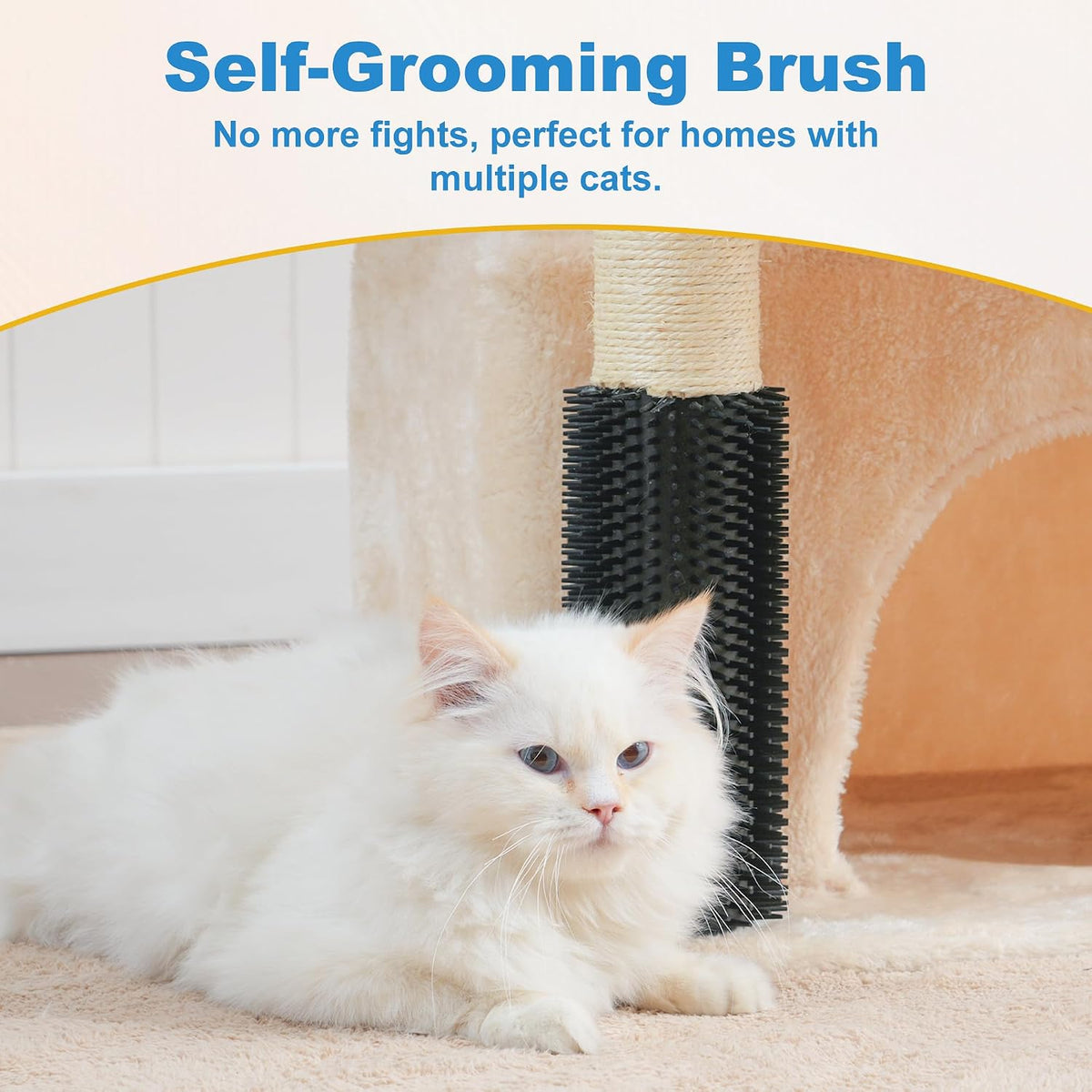 Hey-brother Cat Tree Tower with Large Platform, Spacious Condo, MPJ060M