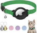 AirTag Cat Collars, Stretchy Collar with AirTag Holder and Bell
