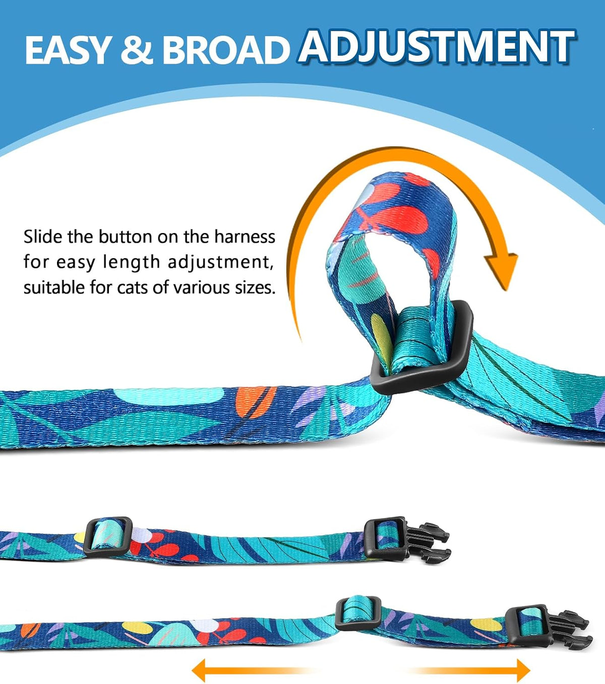 Halypet Cat Harness and Leash Set, Escape Proof Cat Harnesses