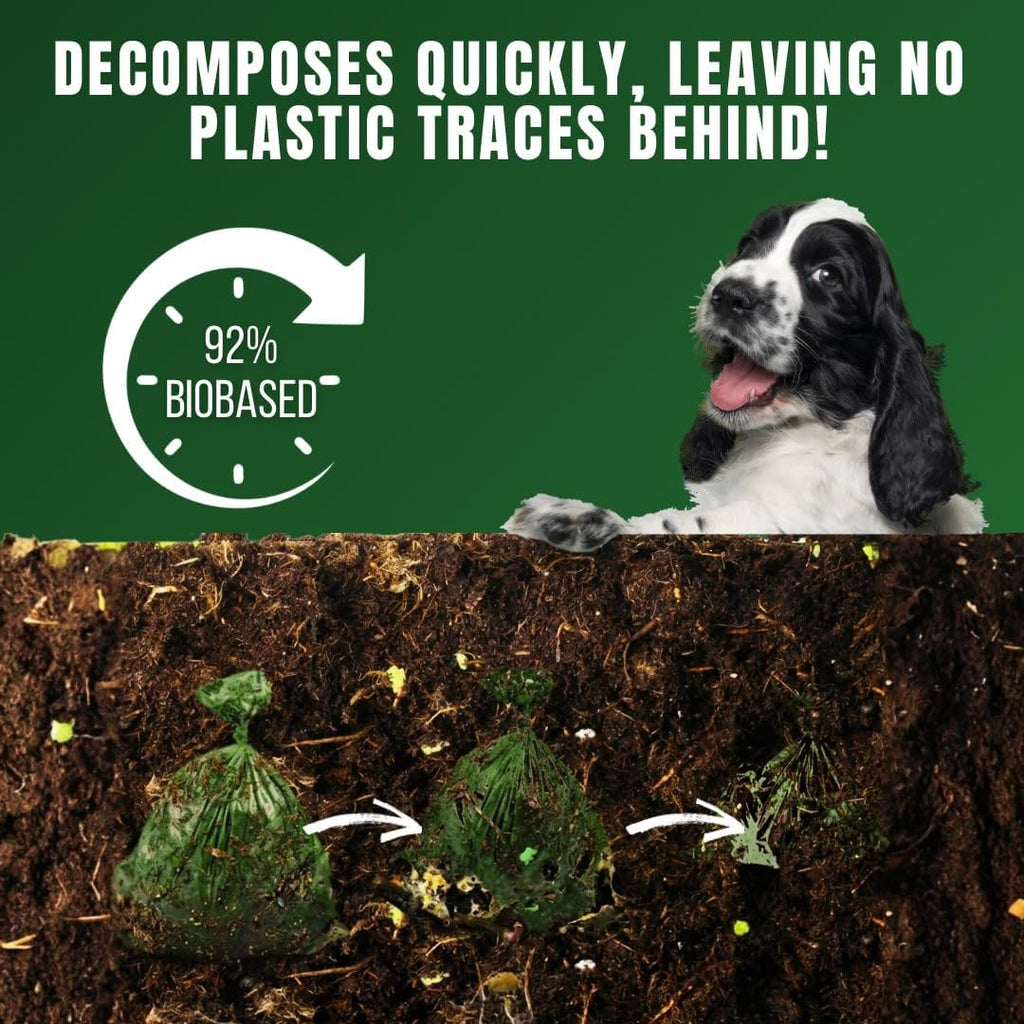 Pet N Pet Dog Poop Bags Rolls, 180 Count, Unscented Leak Proof Thick Waste | 92%, Plant Based, Doggie Poo, Cat, Tear-Resistant, Easy-Tear Design, Reliable, Everyday Convenience, Durable, dog waste bags