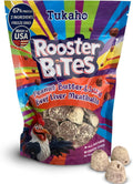 Rooster Bites Peanut Butter Beef Liver Dog Treats – Only 2 Ingredient Freeze Dried Training Treats for Dogs & Cats – High Protein, All Natural, Made in USA – Picky Eater Approved