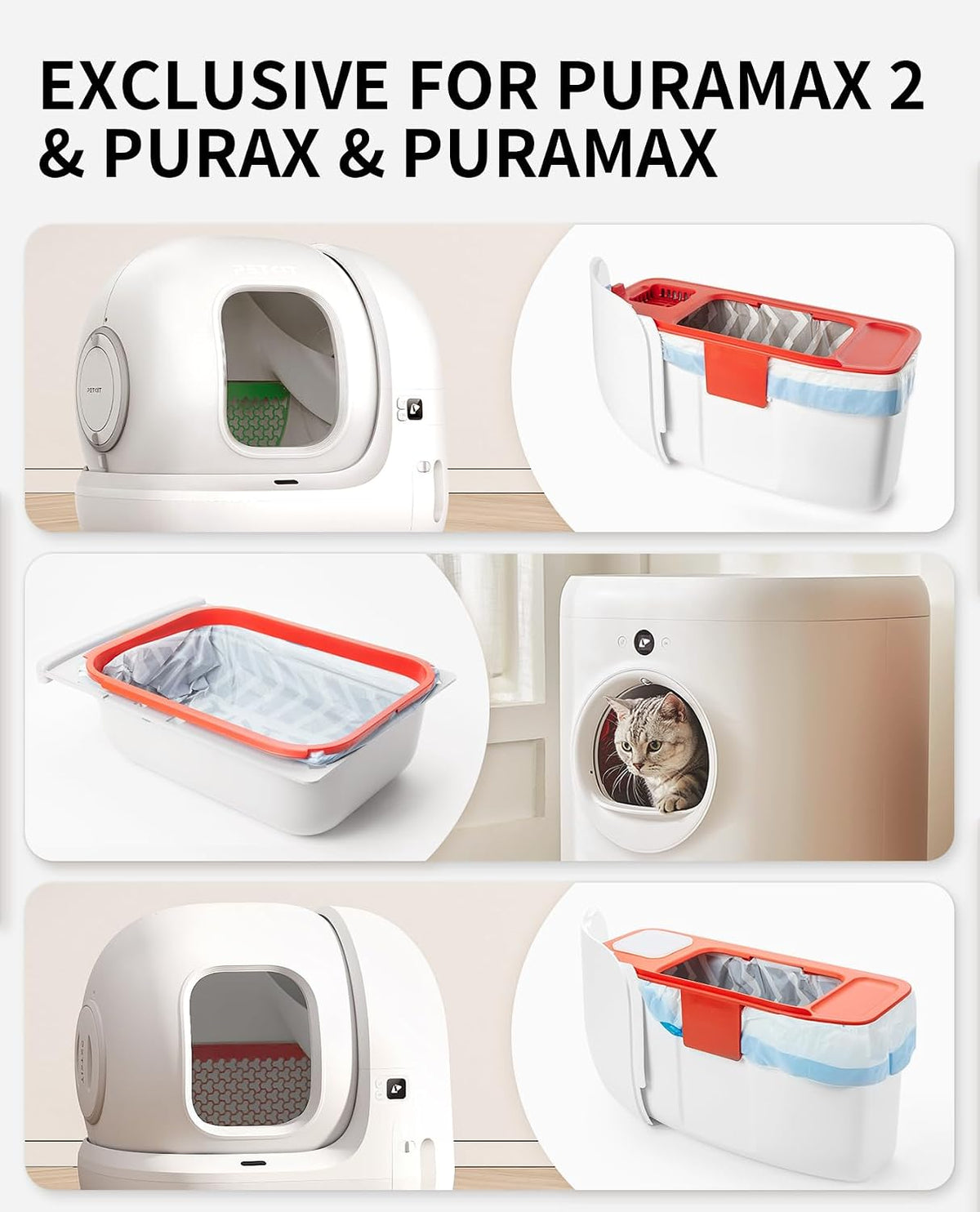PETKIT PuraX PuraMax Replaced Waste Bags-1 Roll