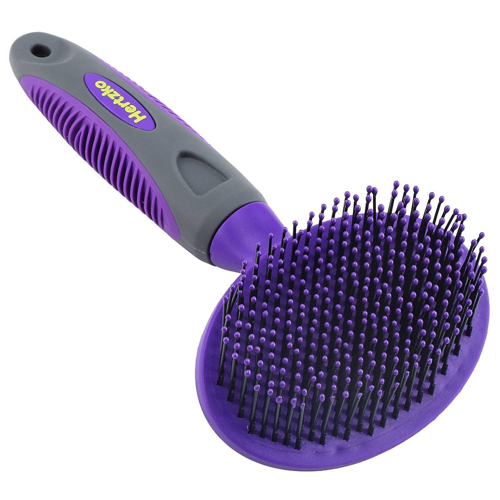 Hertzko Dog Brush - Soft Pin Bristle Pet Brush for Dogs and Cats - Remove Fur, Loose Hair - Comb for Grooming - Dog Brush for Long Haired Dogs and Short Haired Dogs, Cats, Rabbits - Deshedding Tool 