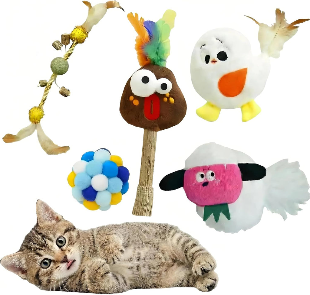 Catnip Toys for Cats, Silvervine Interactive Cat Toy Set