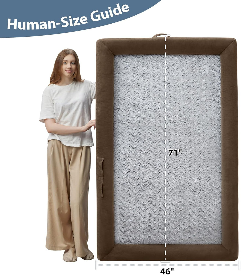 WNPETHOME Human Dog Bed Orthopedic for Adult & Dogs Comfy Sleeping