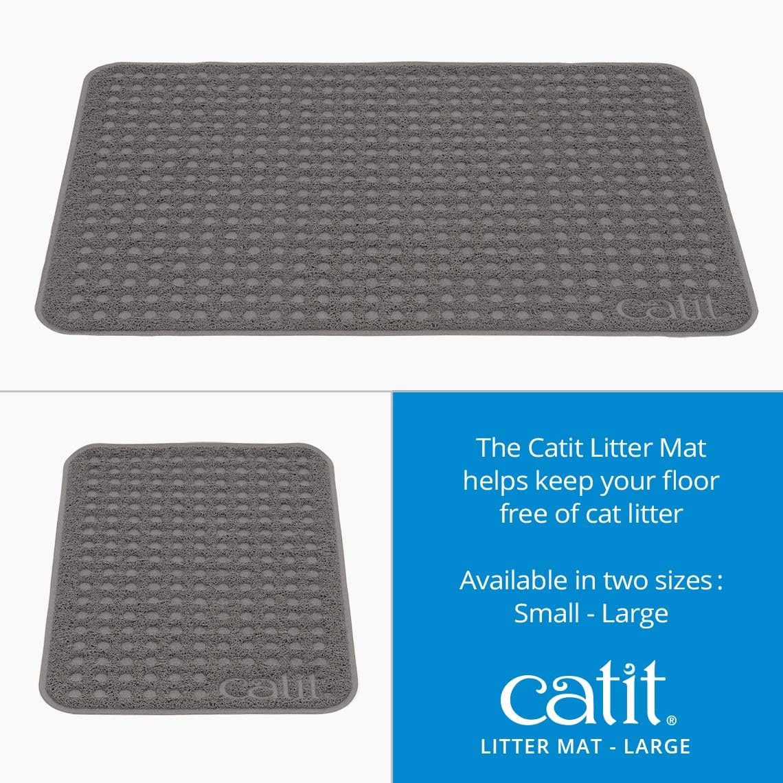 Catit Large Cat Litter Mat - Non-Slip, Easy Maintenance Design