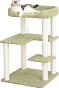 37.5" Cat Tree Tower for Large & Senior Cats, Low-Step Design