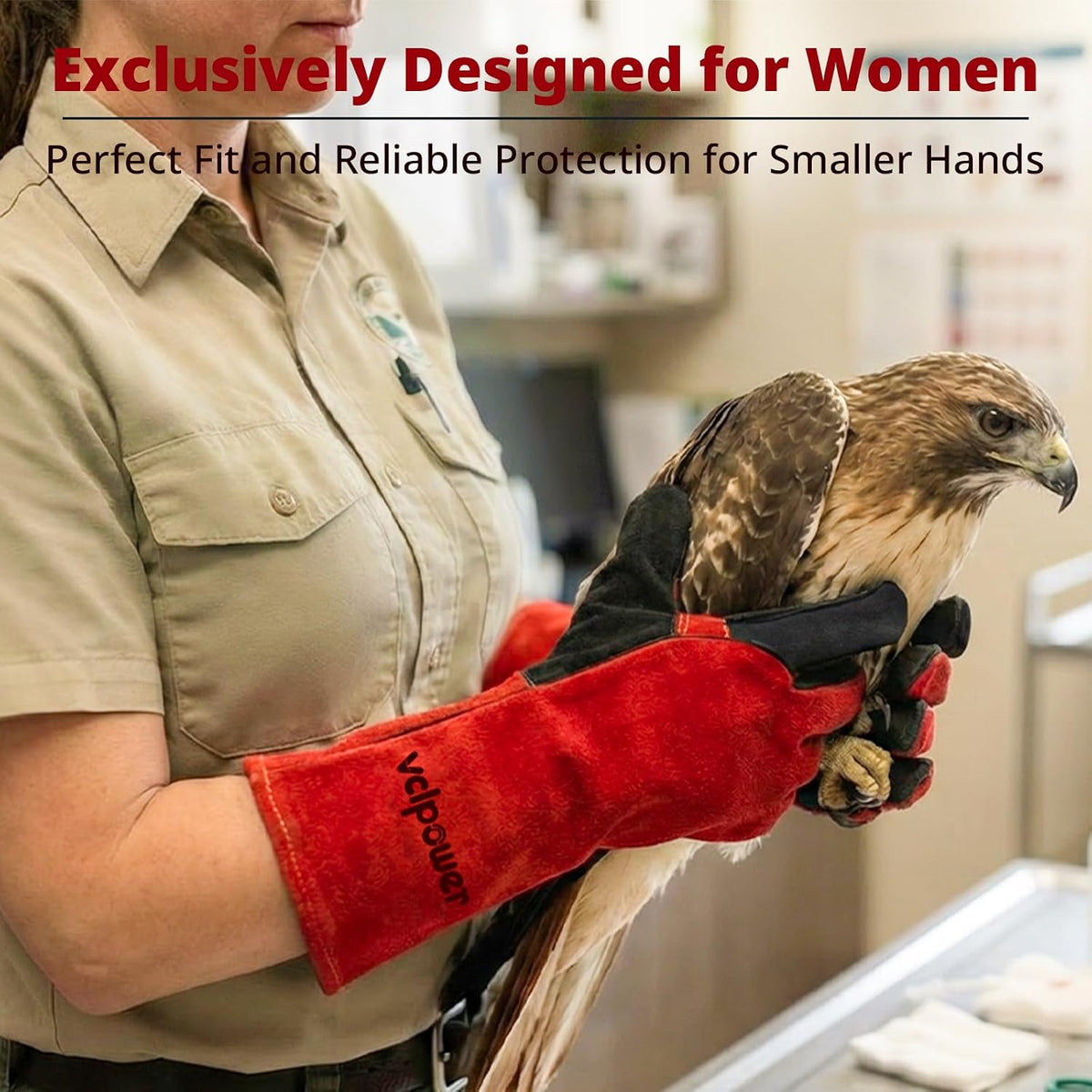 vclpower Animal handling Gloves,Bite Proof for Women & Small Hands 16