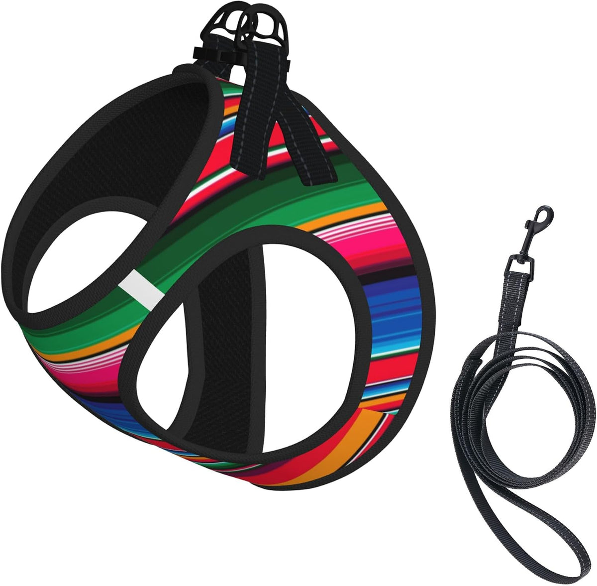 MUKIO Mexican Serape No Pull Dog Harness Vest
