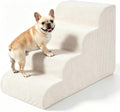 Dog Stairs for Bed & Couch - 18" H 4-Step Pet Steps for Small Dogs