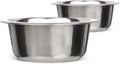 Neater Pet Brands 2.2 Cup (18 oz.) Stainless Steel Dog Bowls, Set of 2 Neater Feeder Replacement Bowls (Small Deluxe Model), Dog Food Bowl & Water Bowl, Dishwasher Safe Metal Dish for Cat & Small Dogs 