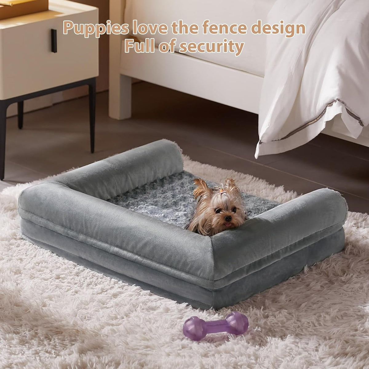 BFPETHOME Orthopedic Washable Large Dog Bed for Senior Dog Comfy Sleep