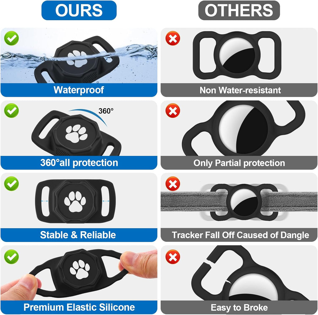 Smart Pet Tracker for Collar - Dog Tracker Pet Location Tracker with Holder