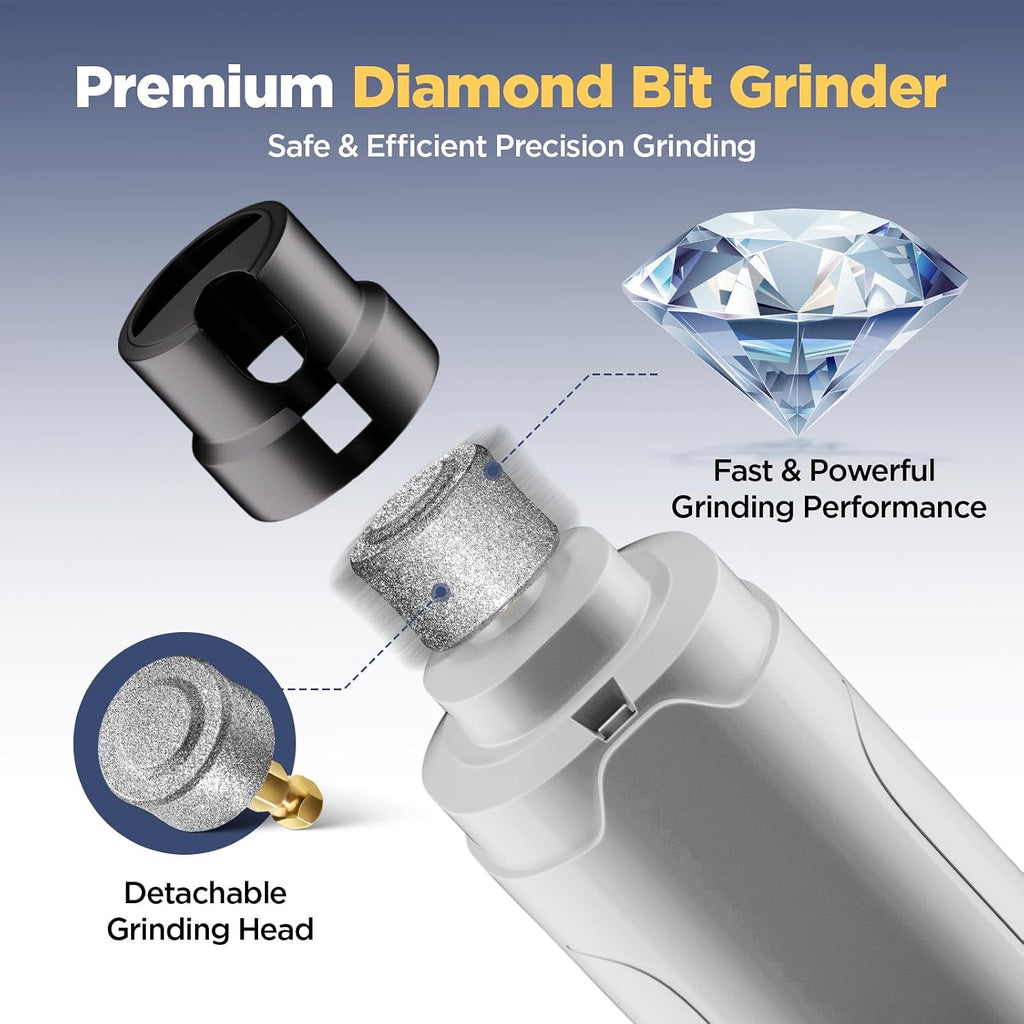 YGGDRA Dog Nail Grinder Upgraded - Professional 2-Speed Super Quiet and Low Vibration Electric Pet Nail Grinder with LED Lights - Painless Paws Grooming & Smoothing for Small to Large Dogs