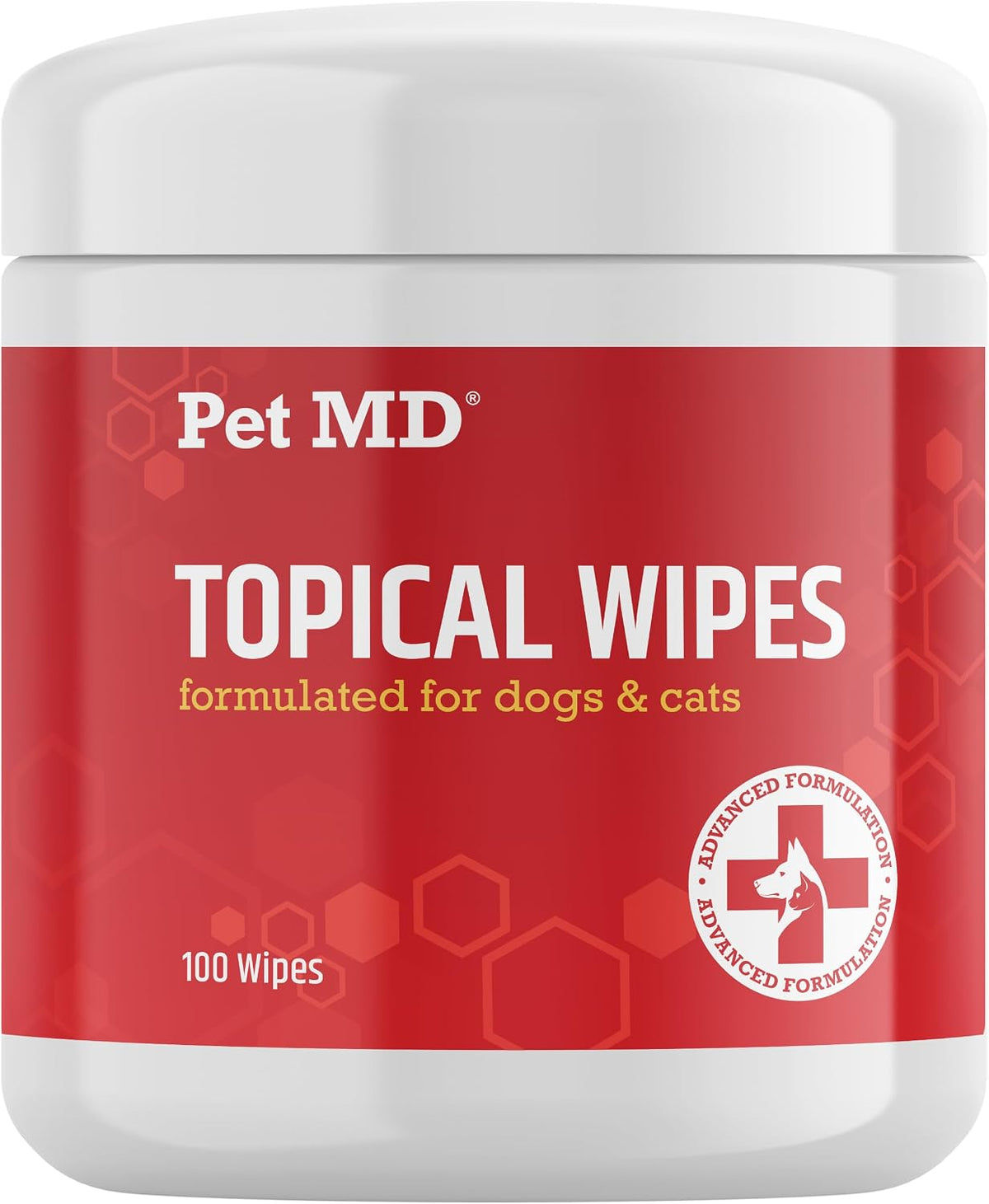 Pet MD Topical Wipes for Dogs and Cats - 100 Count 