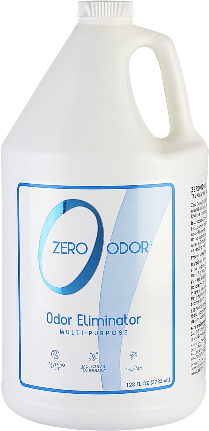 Zero Odor Multi-Purpose Odor Eliminator, Fabric & Room Deodorizer, 128 oz