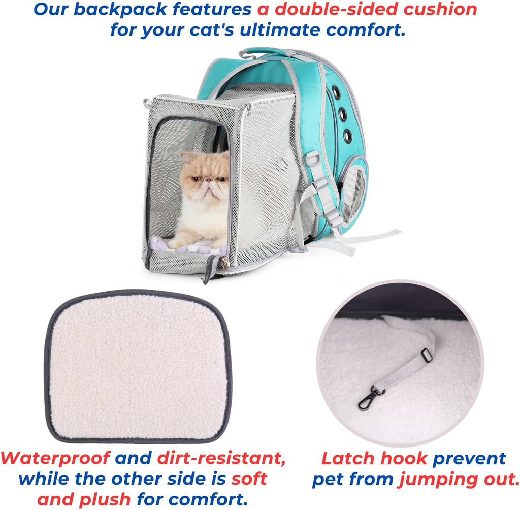 Lollimeow Expandable Bubble Cat Carrier Backpack, Supports up to 14 lbs