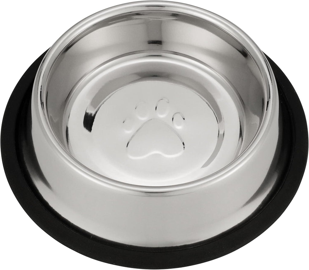 Neater Pet Brands - Stainless Steel No-Skid & Non-Tip Pet Bowl for Cat or Dog Food or Water (16 oz, Stainless Steel)