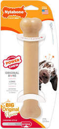 Nylabone Power Chew Original Bone Dog Chew Toy, Original Flavor, Large | Durable chew toys, long lasting, flavor throughout, discourages destructive chewing, keeps dogs busy, for dogs up to 50 lbs