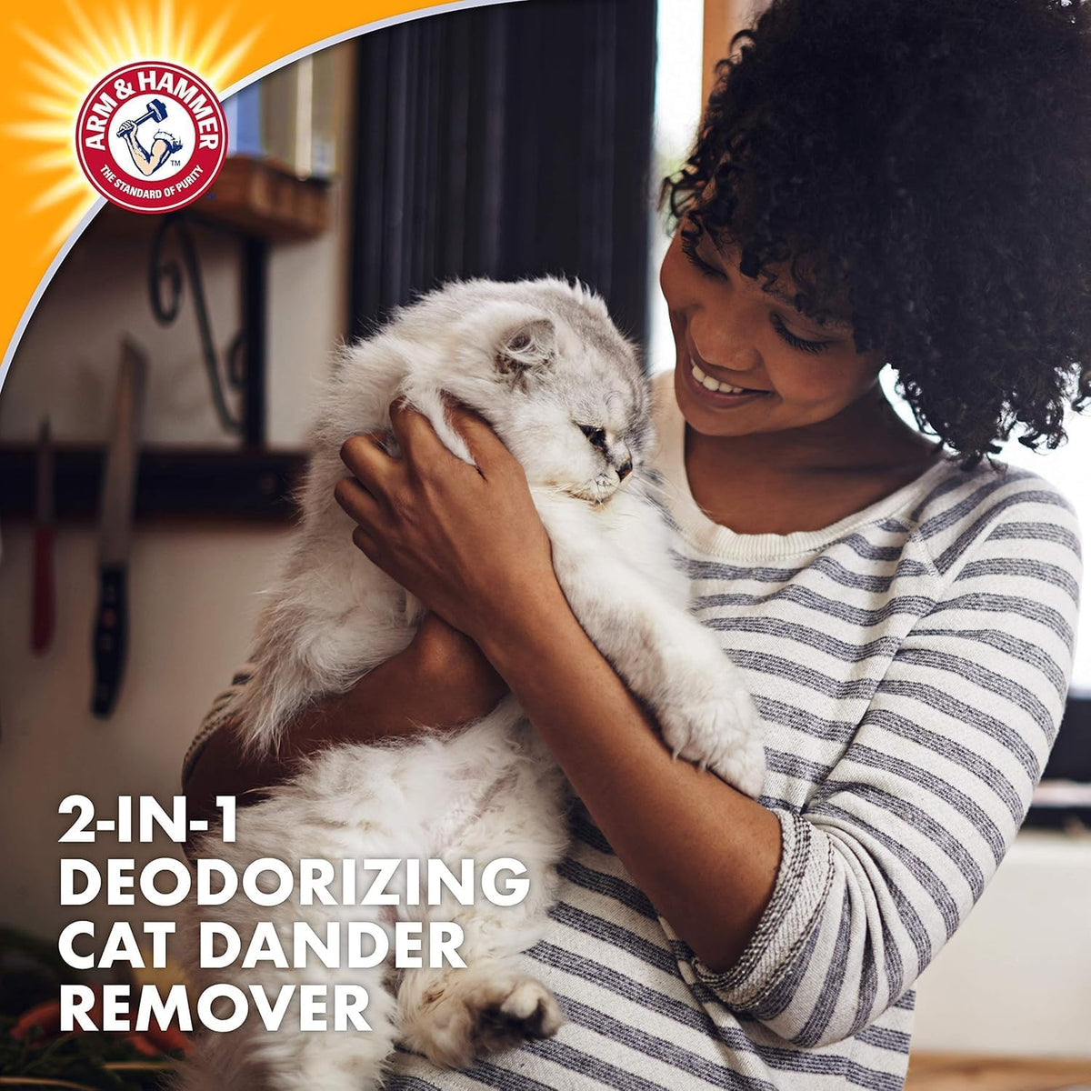 Arm & Hammer 2-in-1 Deodorizing Cat Shampoo, Lavender, 20 Fl Oz, 2-Pack
