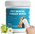 Pet Teeth Cleaning Finger Wipes for Cats and Dogs,Unscented Tartar