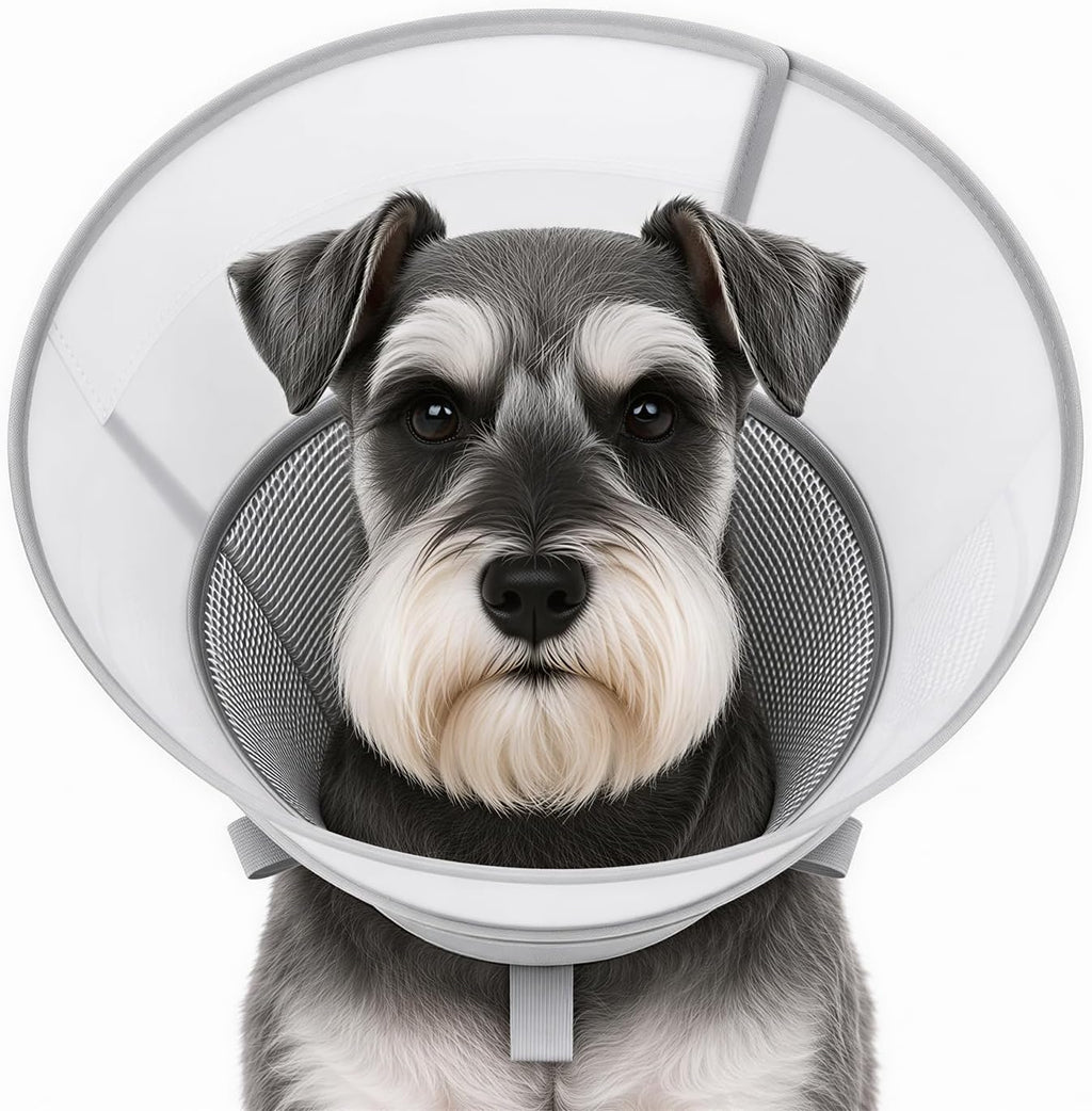 Soft Dog Cone Collar for Small Dogs, Adjustable Recovery Collar to Stop Licking, Comfortable E-Collar Alternative After Surgery, S