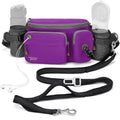TUDEQU 4-in-1 Hands Free Dog Leash with Large Fanny Pack for Large Dogs