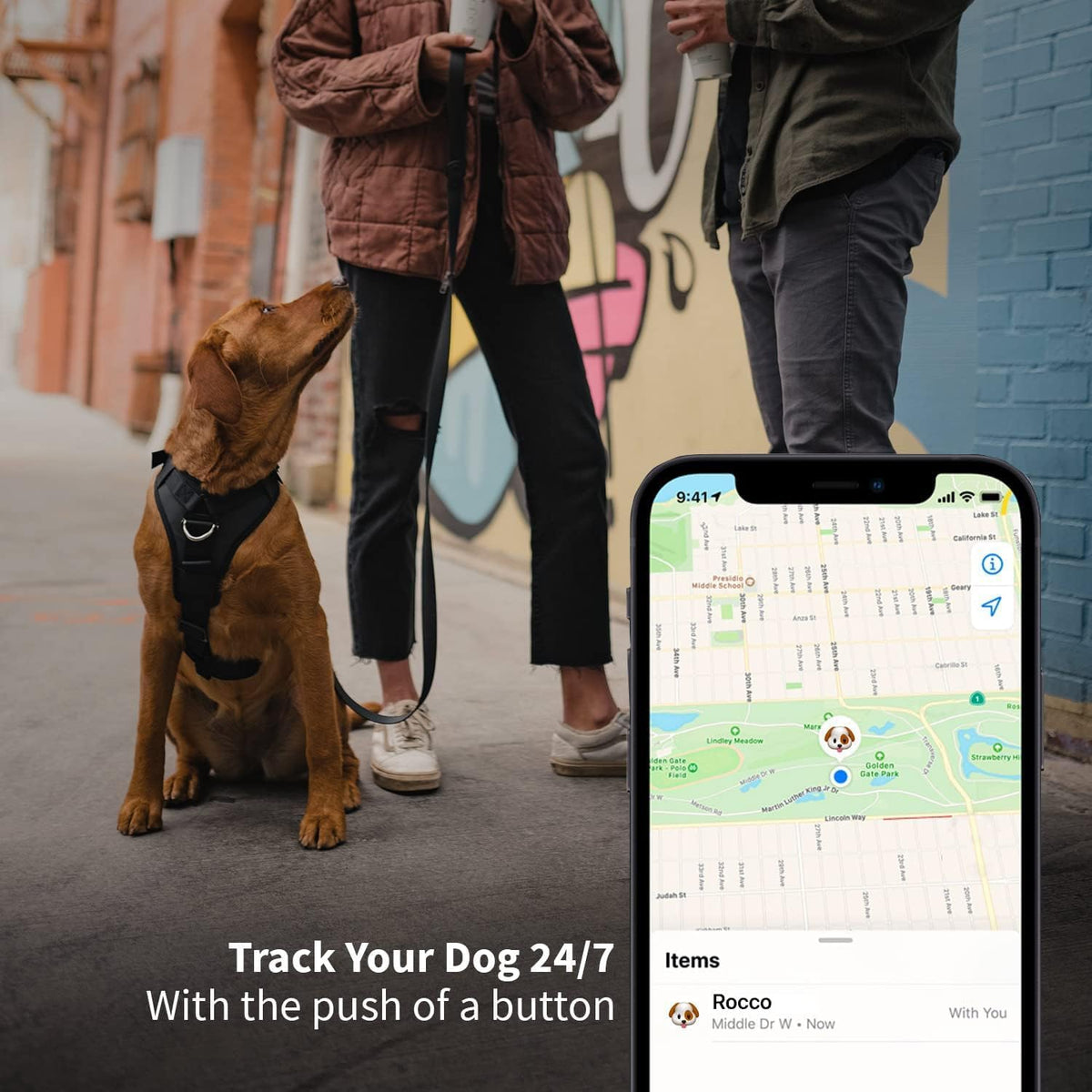 SÄKER IP68 Waterproof The Safest AirTag Dog Collar Holder, Dustproof, Ultra-Durable, Fits Up to 1.5" Collars | Will Not Damage Your Collar | Perfect Way to GPS Track Your Dog | Designed in Montreal