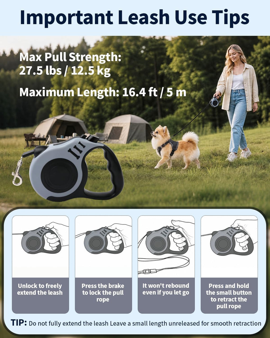 Escape Proof Dog Harness and Leash Set with Pocket