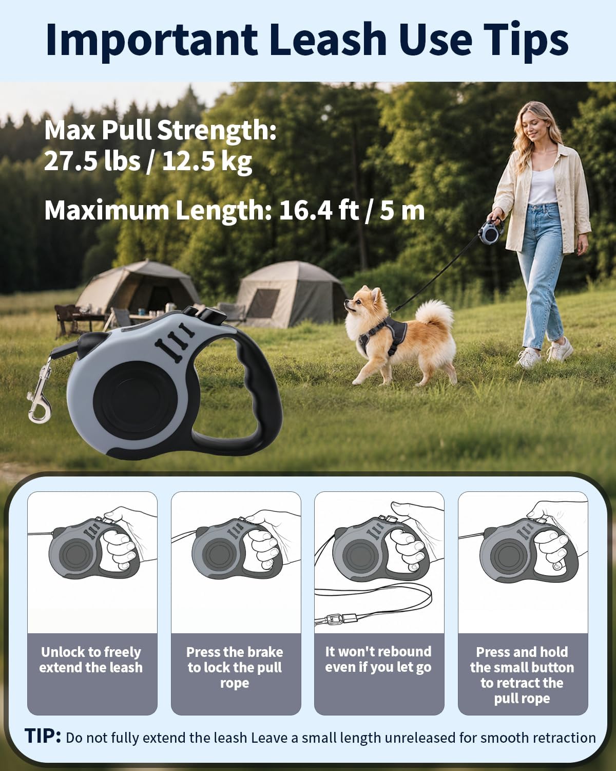 Escape Proof Dog Harness and Leash Set with Pocket