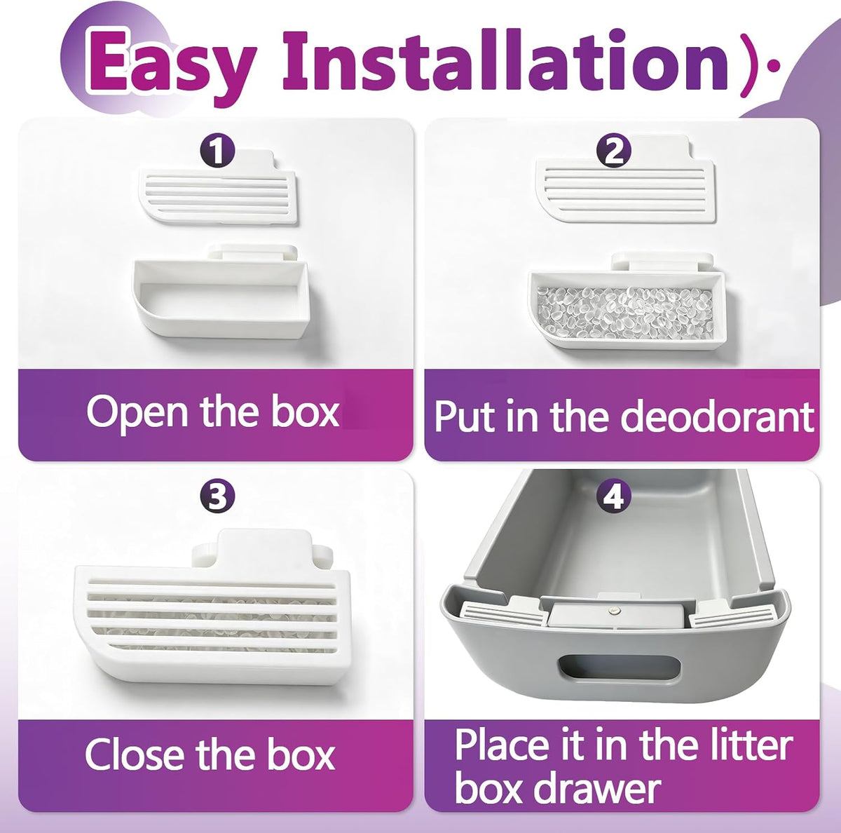 8 Pcs Fragrance Boxes Compatible with Cumrige Fumoi Cat Litter Box