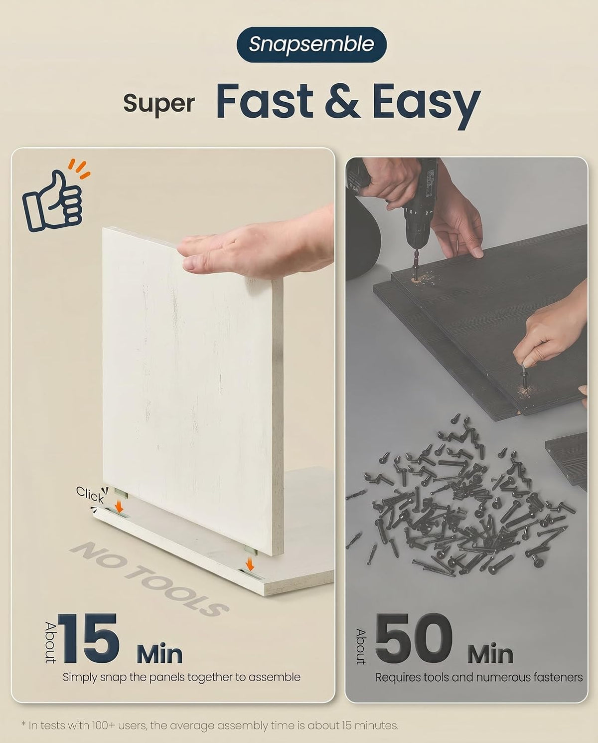 SONGMICS HOME Toolless Assembly Litter Box Enclosure, Cat House