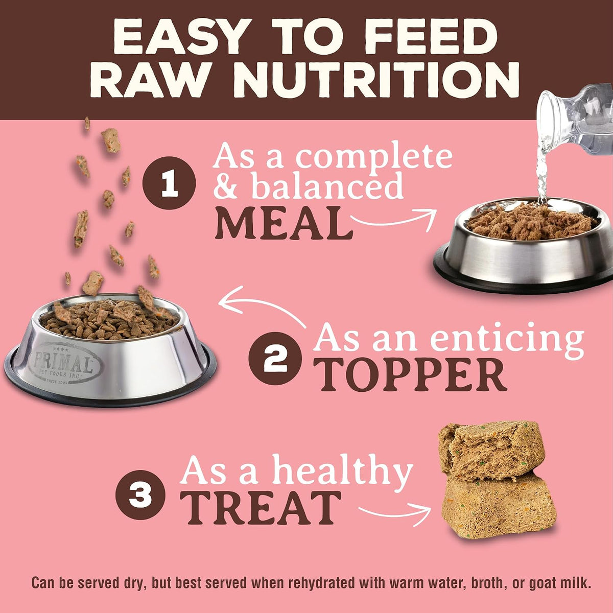 Primal Freeze Dried Raw Cat Food Nuggets, Beef & Salmon, 14 oz