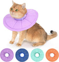 Avont Inflatable Cat Cone, Lightweight Recovery Collar, S Purple