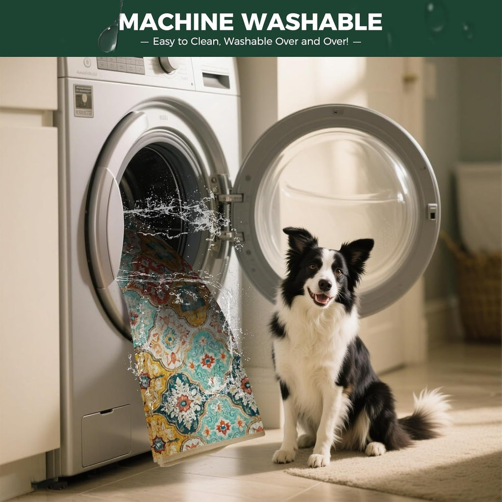 FXW Washable Pee Pads for Dogs, Super Absorbent, 39" x 63", 1 Pack | Machine washable, Non-slip backing, Fits 24"H 6-Panel FXW Rollick/Homeplus Playpens