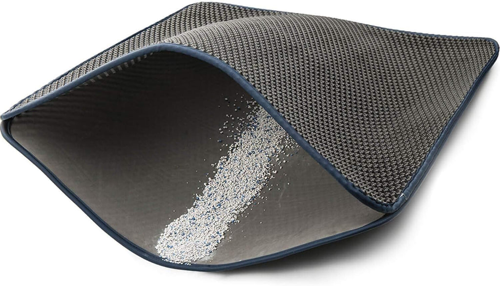 WePet Cat Litter Mat, Kitty Litter Trapping Mat, Honeycomb Double Layer Mats, No Phthalate, Urine Waterproof, Easy Clean, Scatter Control, Catcher Litter Tray Box Rug Carpet