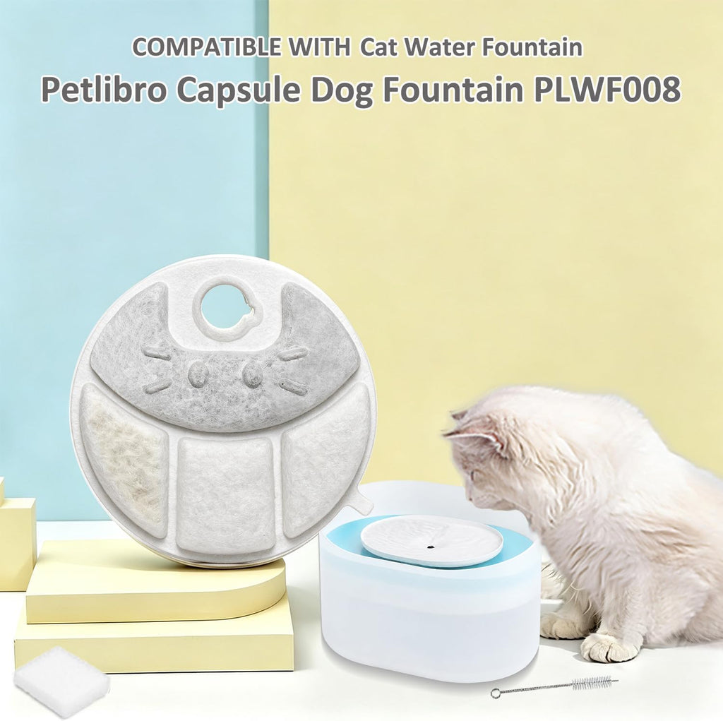 Pet Water Fountain Filters Fit for Petlibro Capsule Dog Fountain PLWF008
