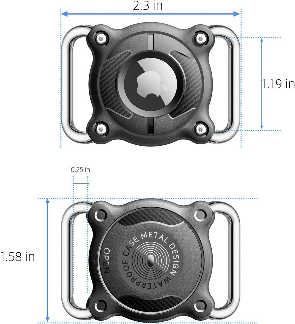 Waterproof Airtag Holder for Dog Collar,2 Pack