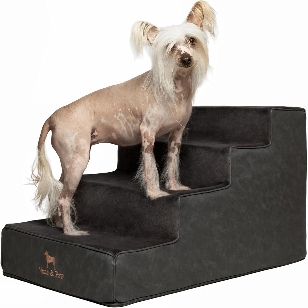 Noah & Paw Dog Steps for Bed, Up to 150lb, Extra Wide Dog Stairs for Bed
