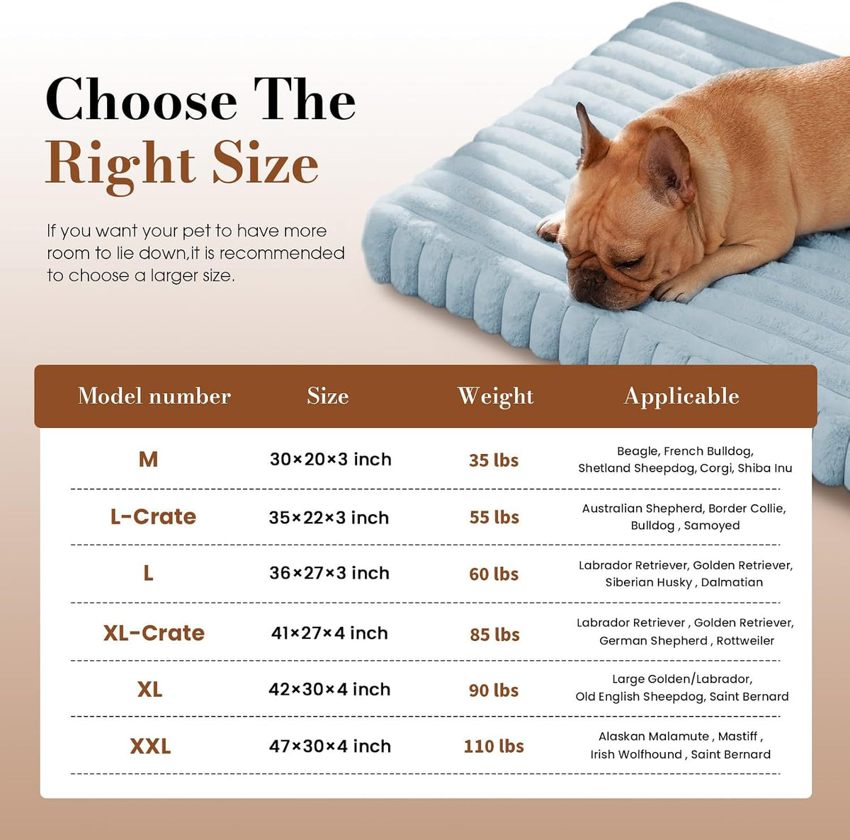 Dog Beds for Large Sized Dog, Orthopedic Foam with Waterproof Lining