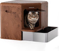 Gradner Pet Cat Litter Box, Odor-Resistant Enclosed Cat Litter Box