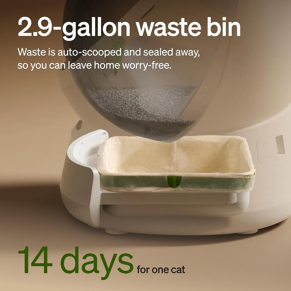 PETLIBRO Automatic Litter Box with Accessories Kit, Large Open-Top Self Cleaning Litter Box with AI-Camera Waste Analysis, Multi-Cat Recognition, Usage Tracking and Auto Odor Control