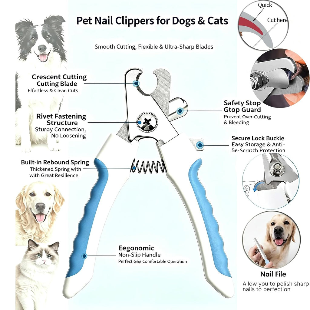 Dog Brush for Shedding,Pet Slicker Hair Brush Kit in One Bag 8 PCS