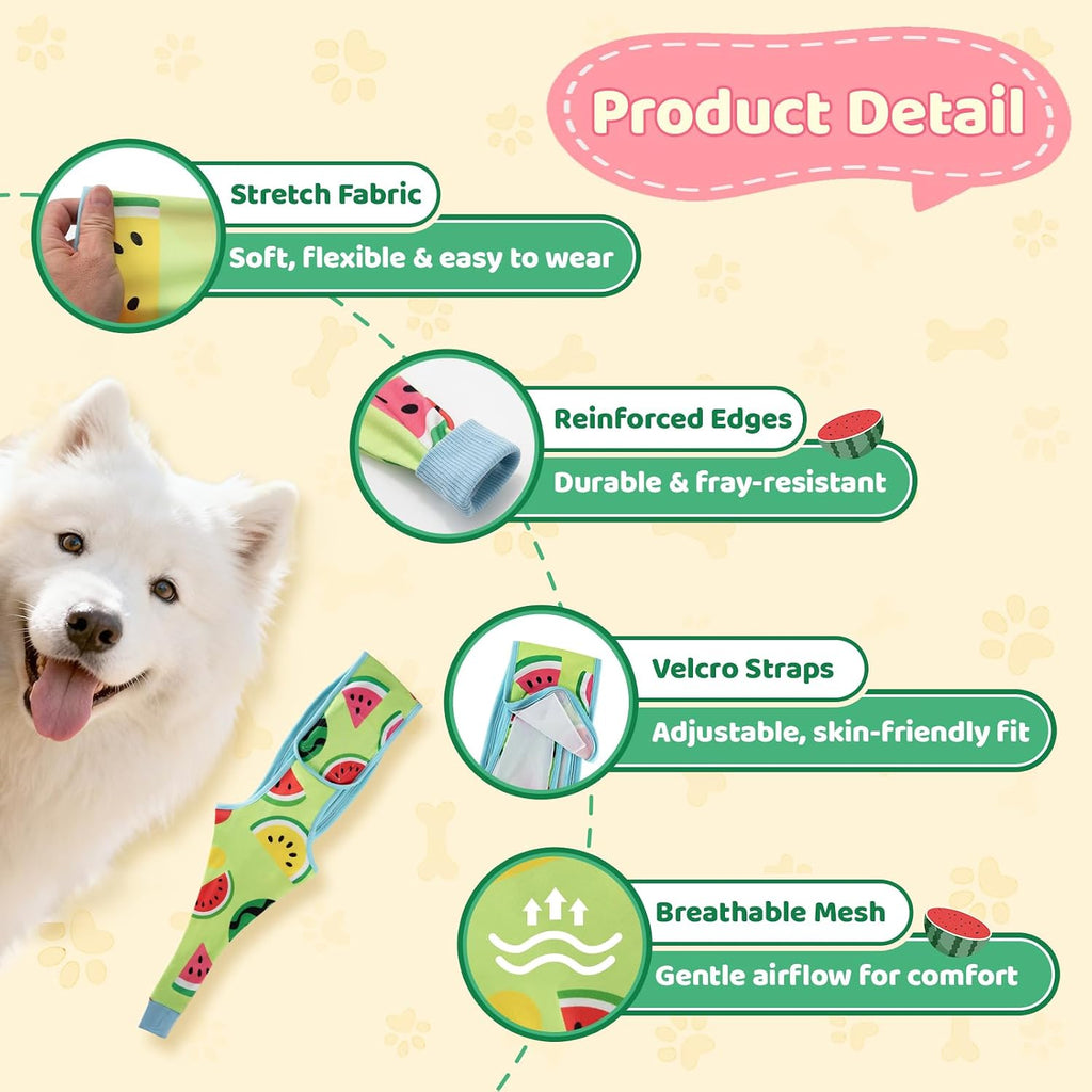 Dog Front Leg Recovery Sleeve – Single Sleeve to Prevent Licking, Scratching & Biting Cone Collar Alternative for Surgery, Wound Care, ACL CCL, Joint Protection
