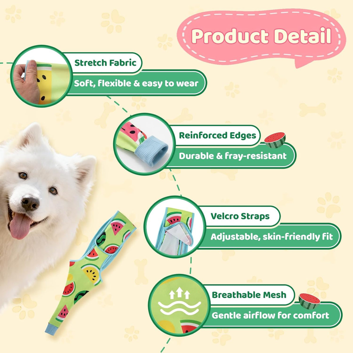 Dog Front Leg Recovery Sleeve – Single Sleeve to Prevent Licking, Scratching & Biting Cone Collar Alternative for Surgery, Wound Care, ACL CCL, Joint Protection