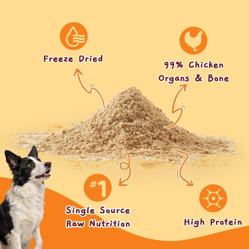 Jungle Calling Freeze Dried Dog Food Toppers, Chicken Sprinkles for Dogs