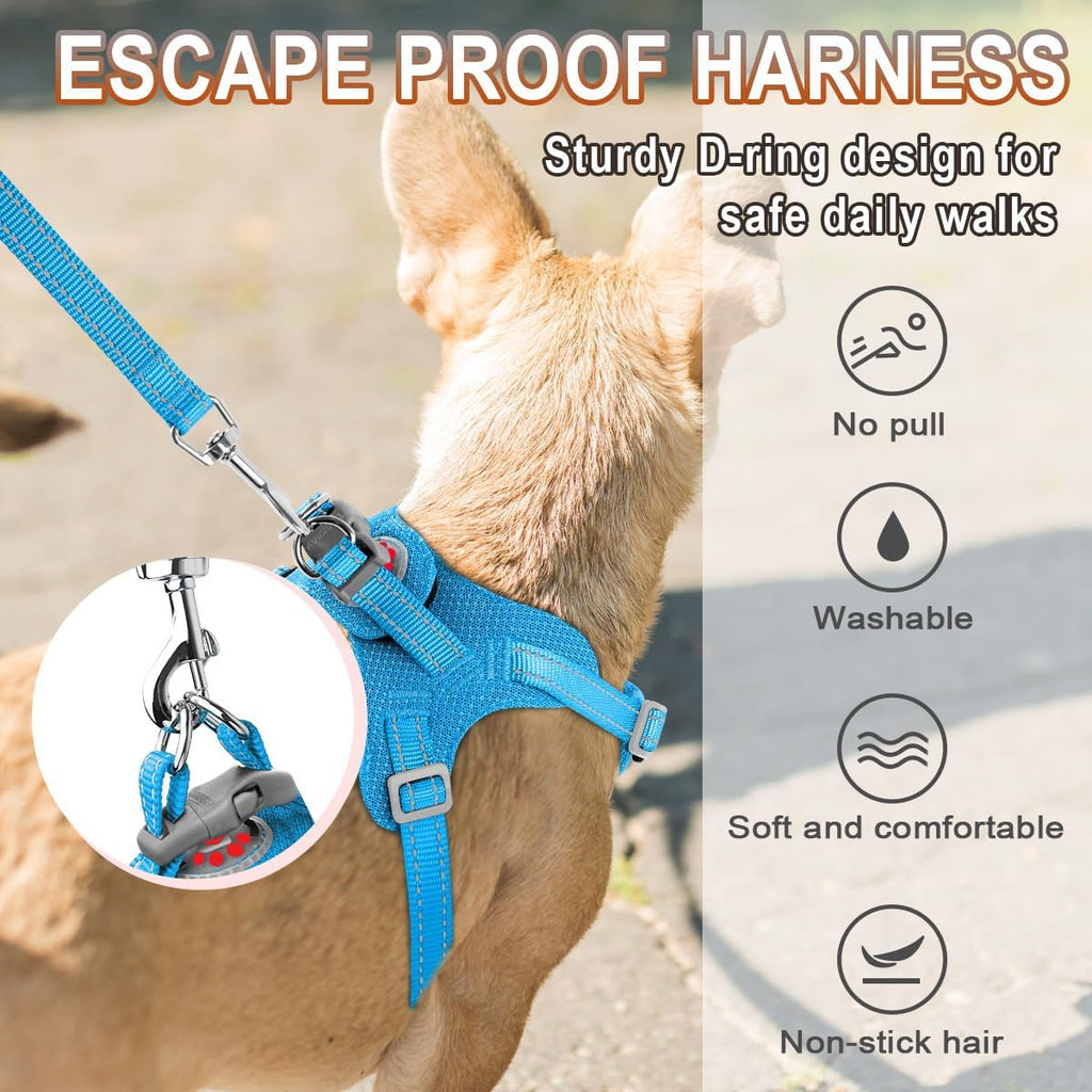 BARKBAY Small Dog Harness,No Pull Puppy Harness,Step-in Dog Vest